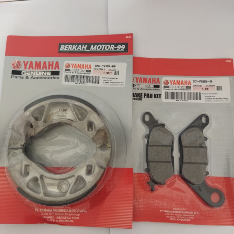 KAMPAS REM DEPAN BELAKNG MIO SPORTY MIO M3 SOUL FINO SMILE(5MX ORI)