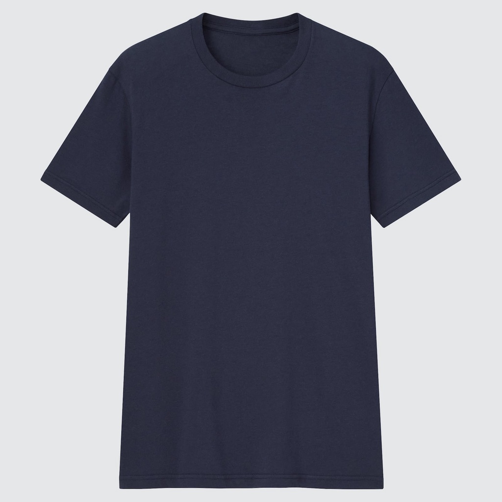 UNIQLO T-Shirt Dry Warna Kerah Bulat Lengan Pendek Kaos Polos Pria JASTIP BATBOY