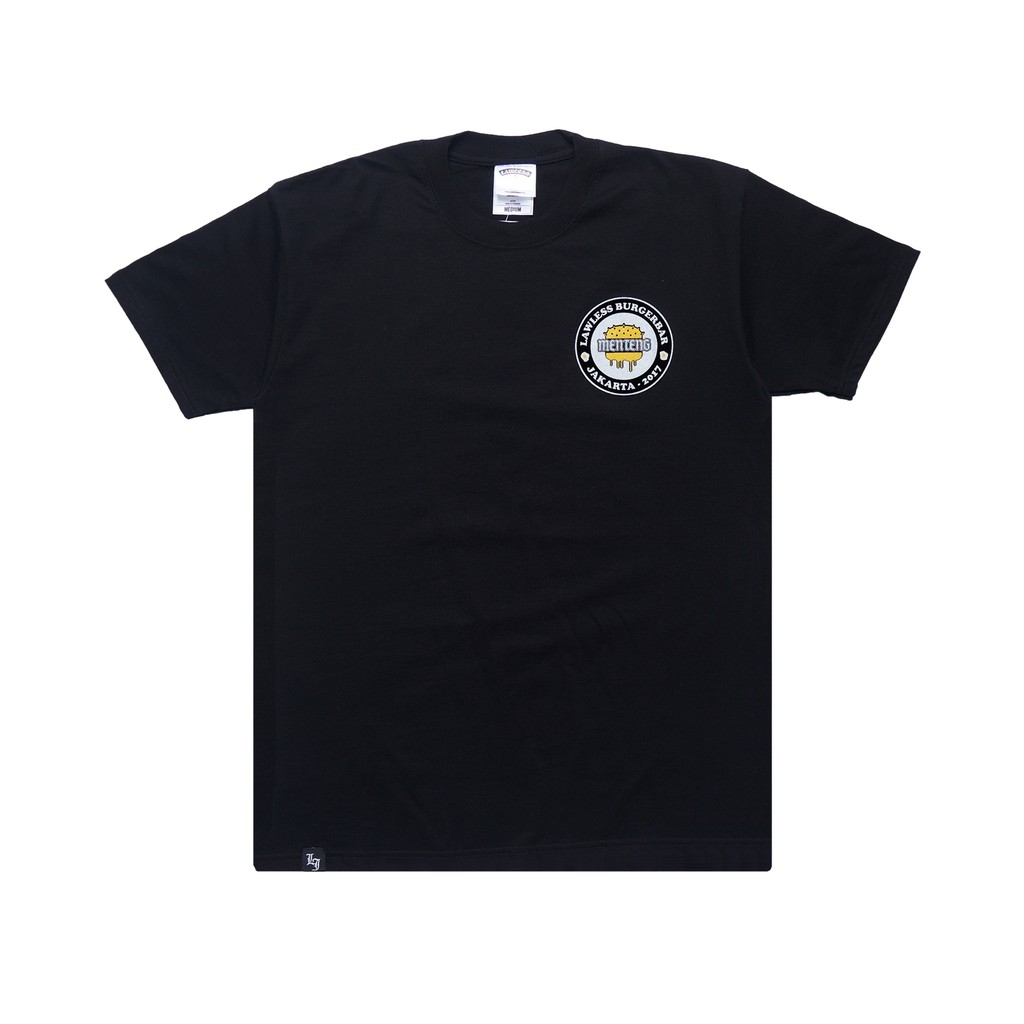 HOT Lawless - Crew Patch Menteng Tshirt - Black