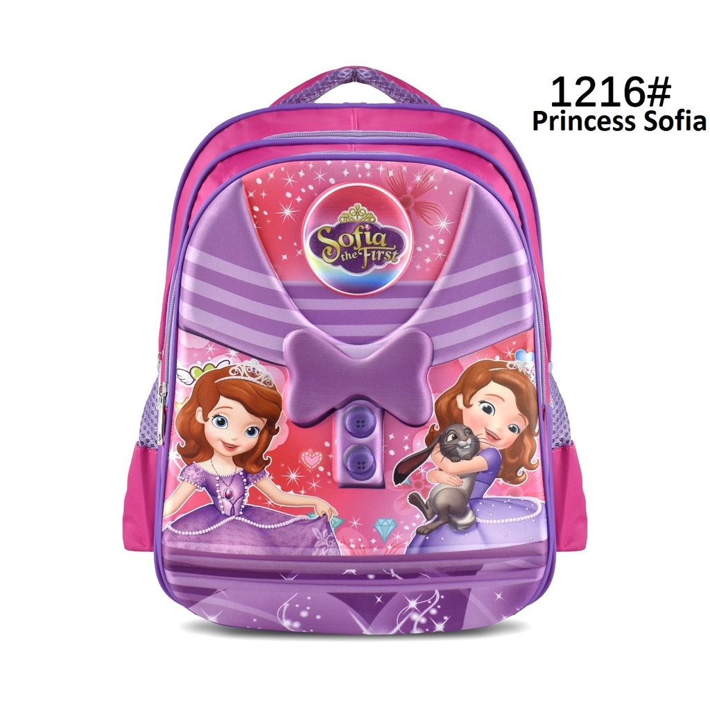 Tas Sekolah Cartoon 1216 Girls 16 Inch Tas Anak Cewek Ransel Sekolah (Frozen,LOL,Sofia,&amp;Unicorn)