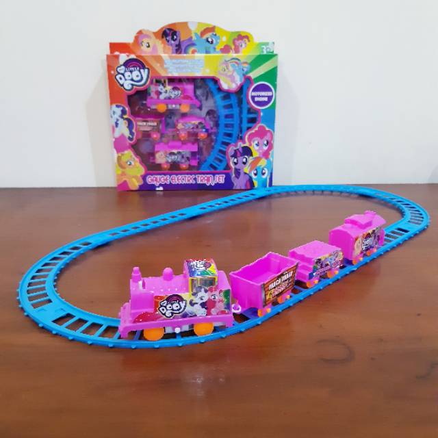 Mainan Kereta Api Little Pony Anak Edukatif - Rail Train Rel Edukasi