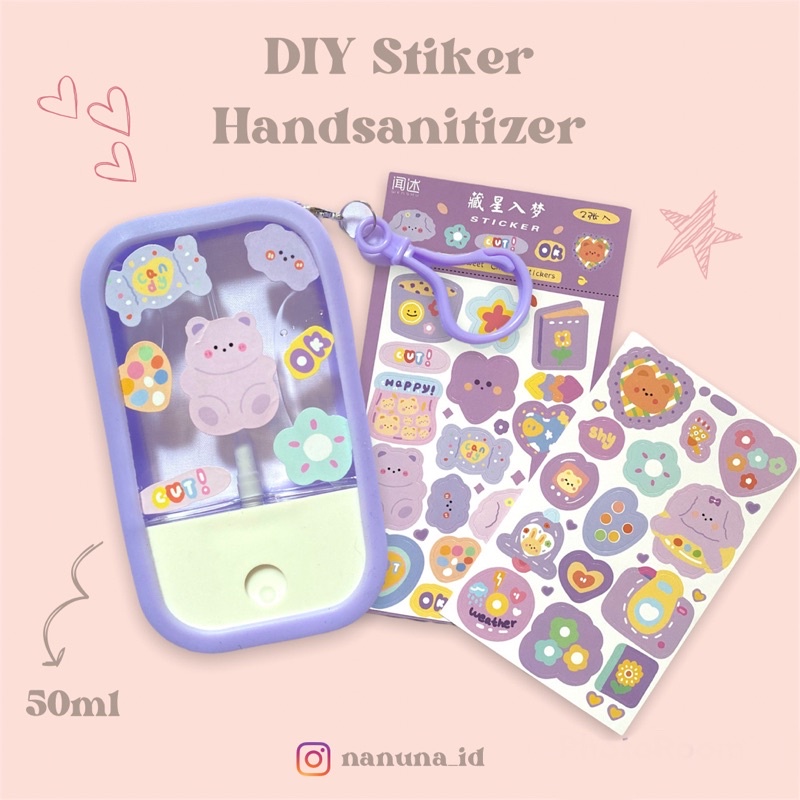 DIY Stiker Handsanitizer Touchland Pocket