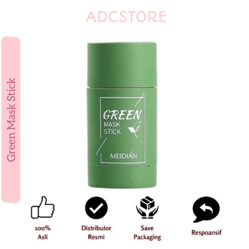 Green Mask Stick Original 100% / Meidian Green Mask Stick / Masker Green Tea / Green Mask Stik / Gre