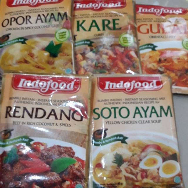 Indofood bumbu instan 45gr 50gr