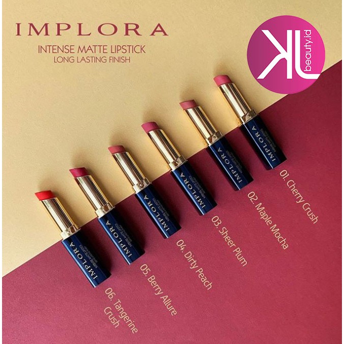 Implora Intense Matte Lipstick Long Lasting Finish