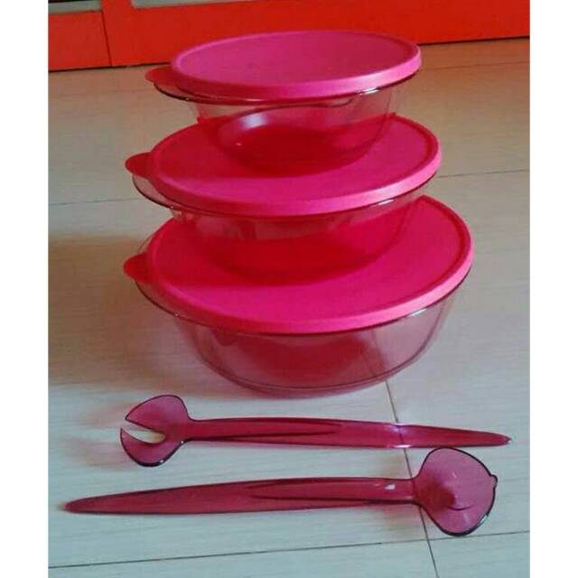 Pink 3S bowl mangkok hidang set