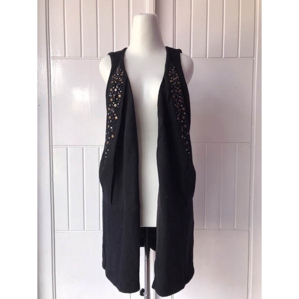 Atasan Rajut Vest Long Outer Cardigan Rajut Jumbo Premium Second Thrift-3