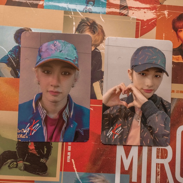 Hyunjin Bang Chan Stray Kids Cle1 Miroh Photocard pc sticker