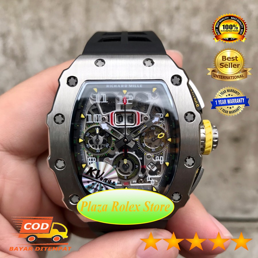 Mega Sale Jam Tangan RM 011-03 Felipe Massa Titanium Swiss Eta 904L 1:1 warranty 1 Year