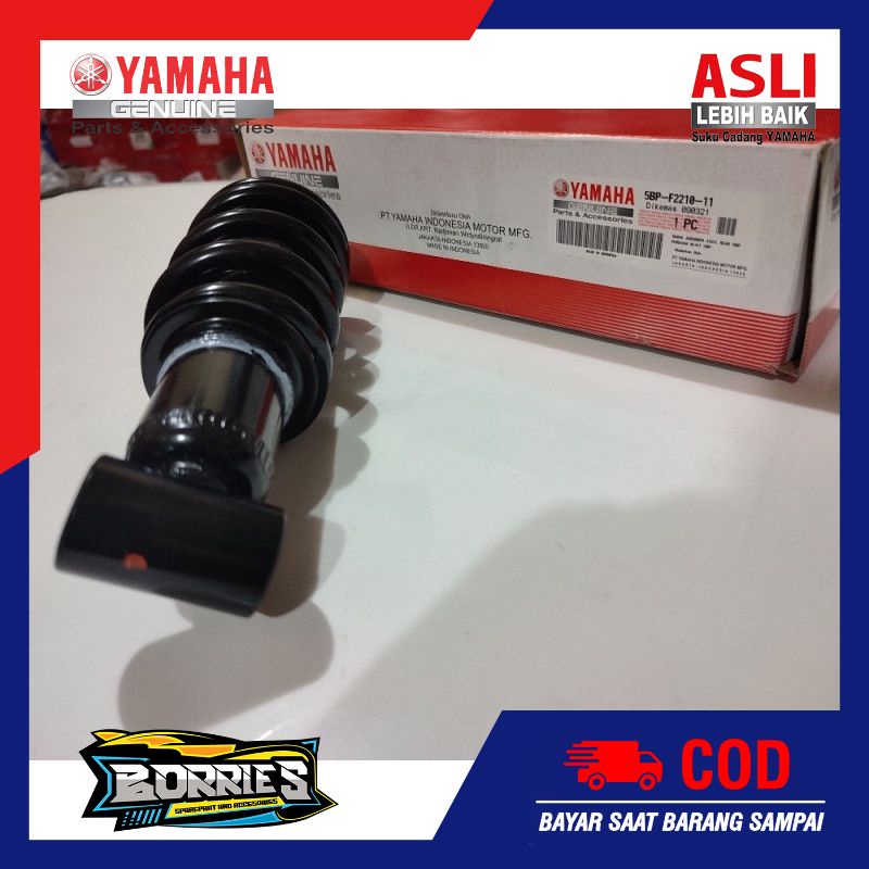 Shock Breaker Belakang Peredam Kejut Shock Absorber Rear Scorpio 5BP-F2210-11 Asli Yamaha