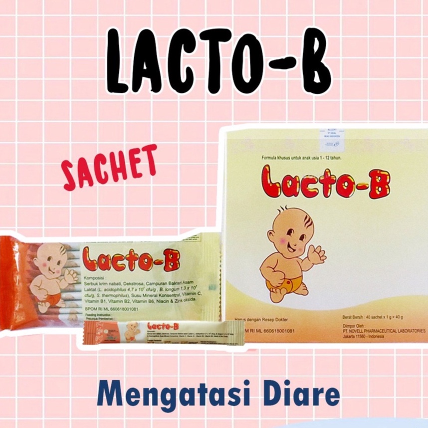 LACTO B Sachet Suplemen Diare Anak Bayi Menjaga Pencernaan