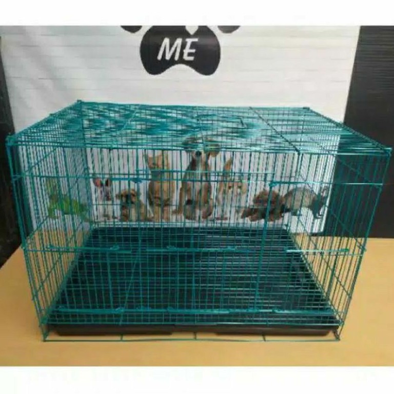 Kandang kucing ukuran 60x40x40 kandang anjing kandang hewan peliharaan