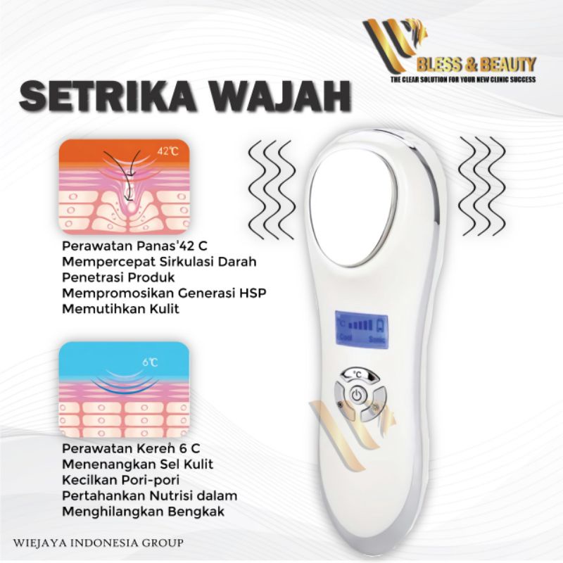 Alat Setrika Wajah Original Facelift Hot and Cold Face Lifting Anti Aging Menghilangkan Kerutan