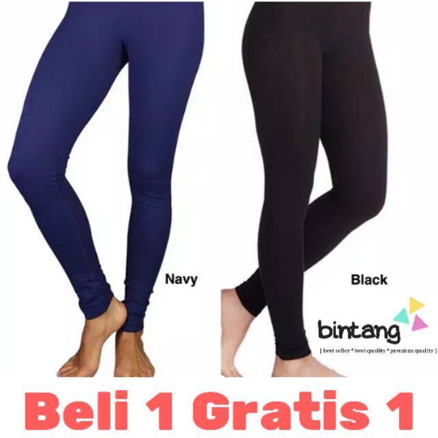 Legging Panjang Bahan SPANDEX  BUY ONE GET ONE