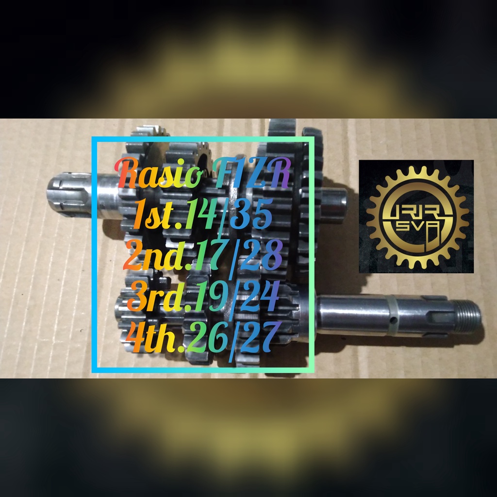 Gigi Rasio Racing F1ZR (FIZR) (FIZ R) (Force 1) Road Race GTX Drag Ukuran Gigi : 1st.14/35; 2nd.17/2