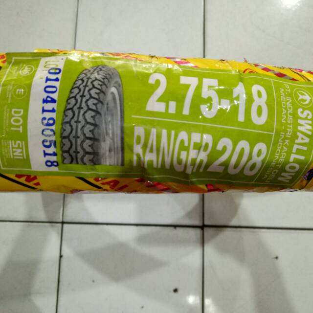 Ban Swallow 275-18 Ranger 208 Bukan Tubeless
