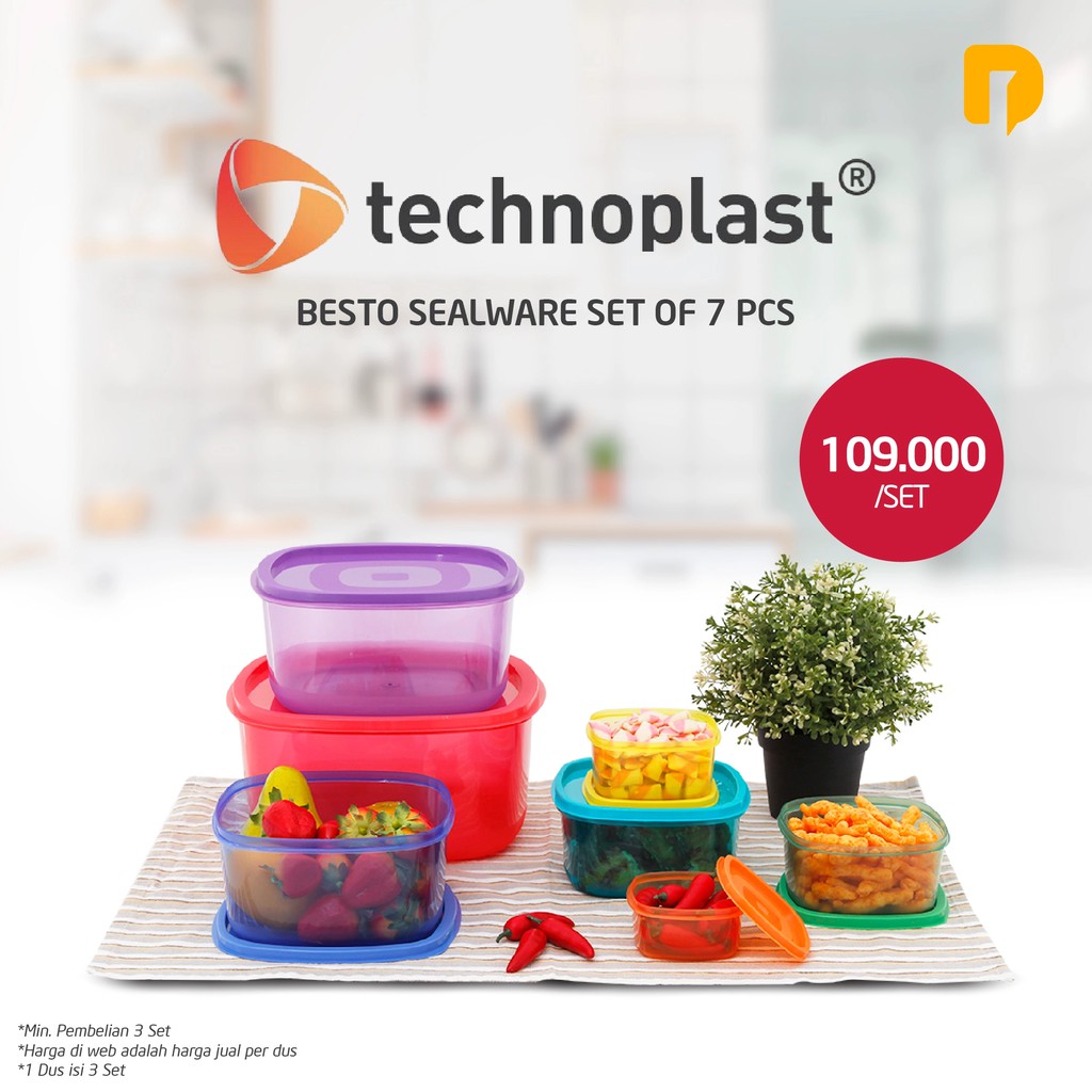 DUSDUSAN Besto Sealware Set Of 7 Pcs Food Organizer