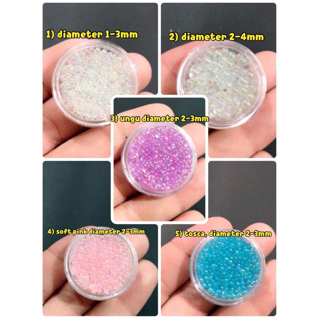 mix bubble caviar efek gelembung air hiasan resin aksesoris resin