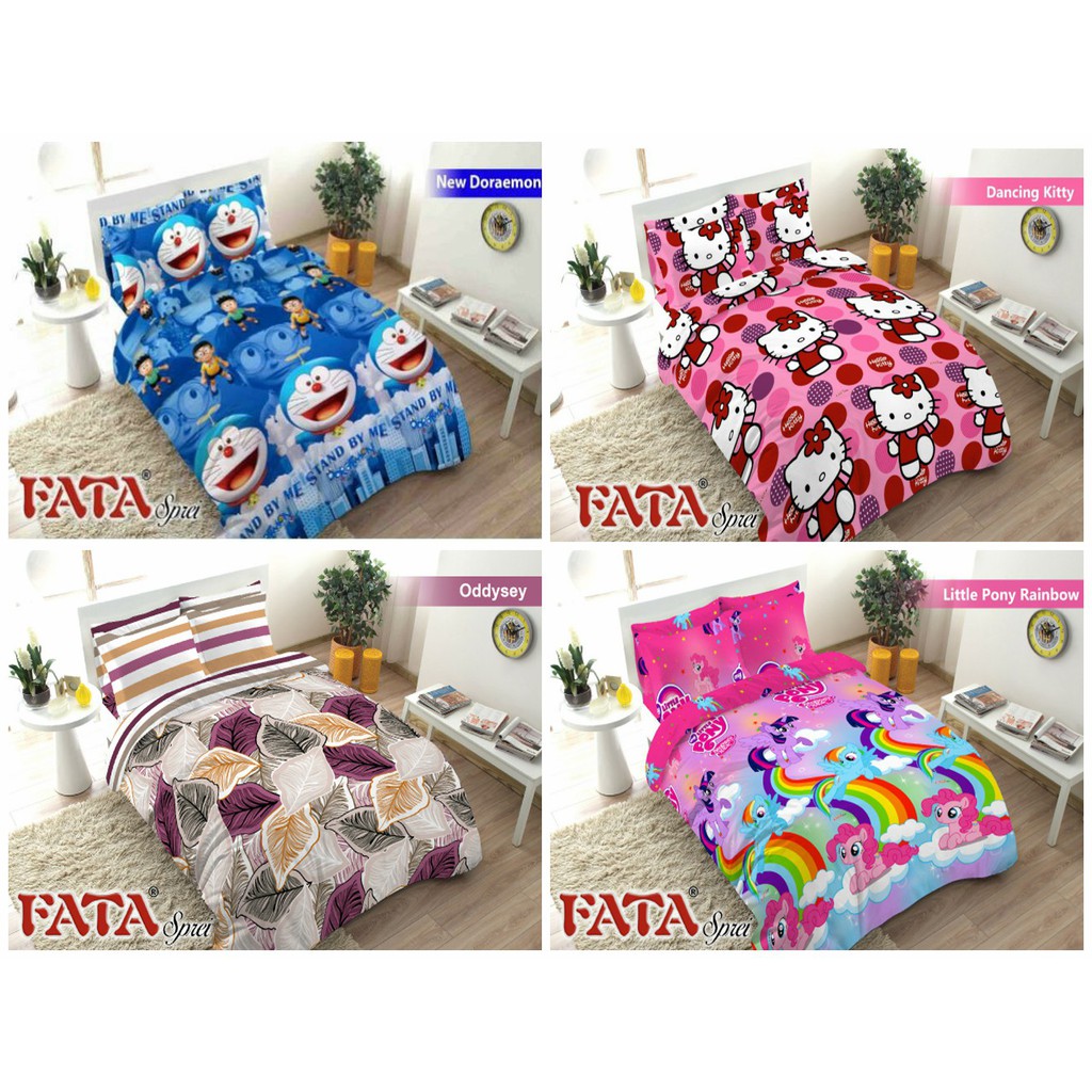  Sprei  Fata Ukuran 120x200 100x200 Tinggi 20cm Motif 