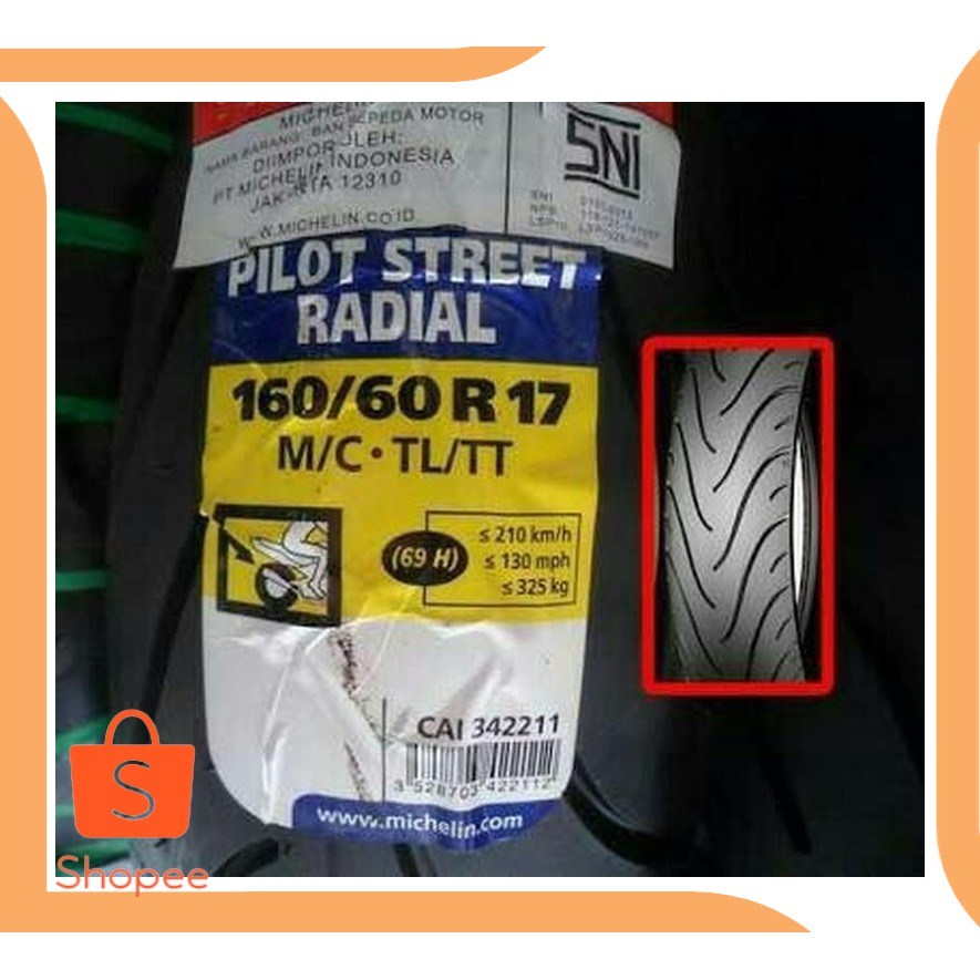 Promo onderdil BAN MICHELIN 160 60 VELG 17 TYPE PILOT STREET RADIAL SOFT C Limited