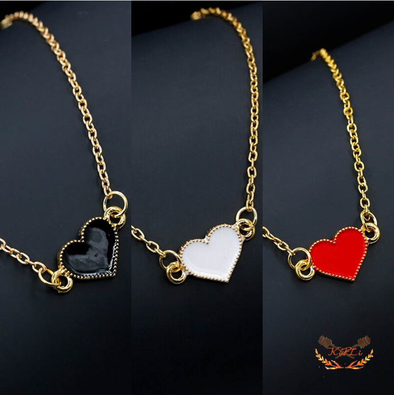 Gelang Hati Cinta,Korea Liontin Gelang,Emas Perhiasan