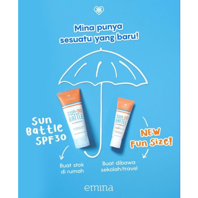 ☀️cahaya acc☀️ Emina sun buttle spf 30 kemasan 23ml