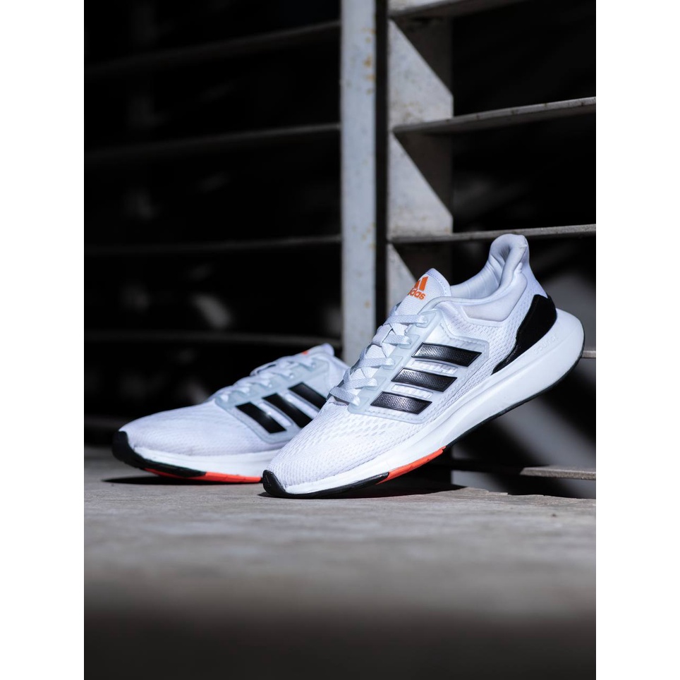 ADIDAS EQT21 WHITE BLACK SOLE ORANGE