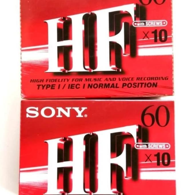 langsung order saja] Casette Tape kaset sony HF60 FILEDETY kaset pita kosong #150
