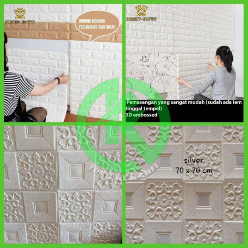 [COD]stiker dinding bata foam |wallpaper dinding|wallpaper bata foam