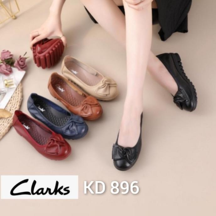 KD 896 Sepatu clarks wanita/sepatu kulit wanita/clarks original/clarks