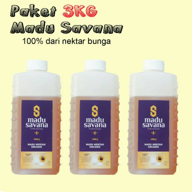

Madu mentah organik Savana