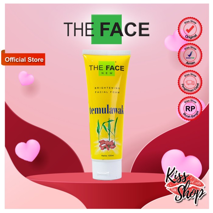 THE FACE TEMULAWAK FACIAL FOAM ORIGINAL BPOM - FACIAL FOAM THE FACE TEMULAWAK