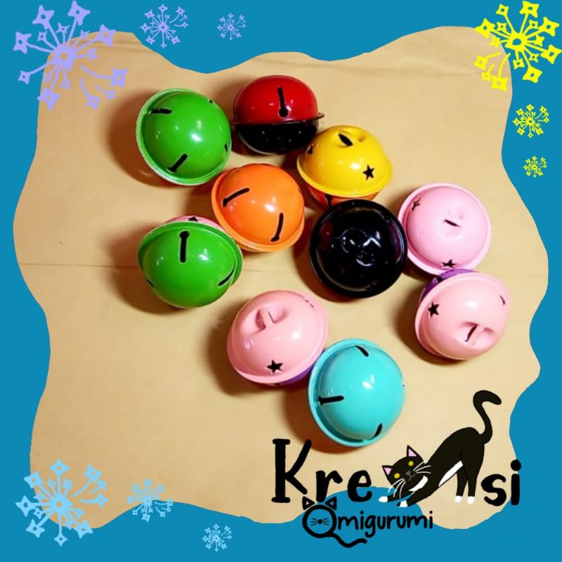 Lonceng besar random/lonceng doraemon/Lonceng Warna-Warni Besar Logam/lonceng kerincingan