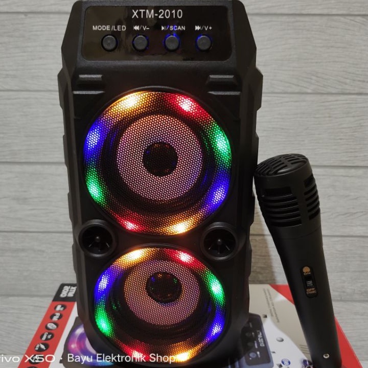 Speaker Bluetooth Karaoke  6,5 inch KIMISO 338 XTM 881 8118 ST5001 SK15 S288 MKC668 KDS1886 SQRS003-XTM2010 LED DUAL