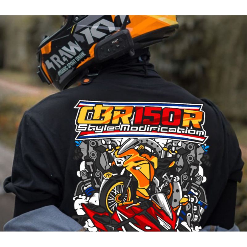 KAOS CBR150R MODIFICATION / BAJU CB 150 R / TSHIRT CBR 150 R  / BAJU CBR THAILOOK / TERBARU