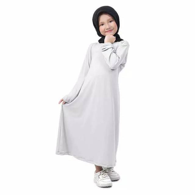 Amelia dress 7_8tahun/gamis anak/gamis termurah/gamisterbaru/gamis polos anak perempuan kekinian 202