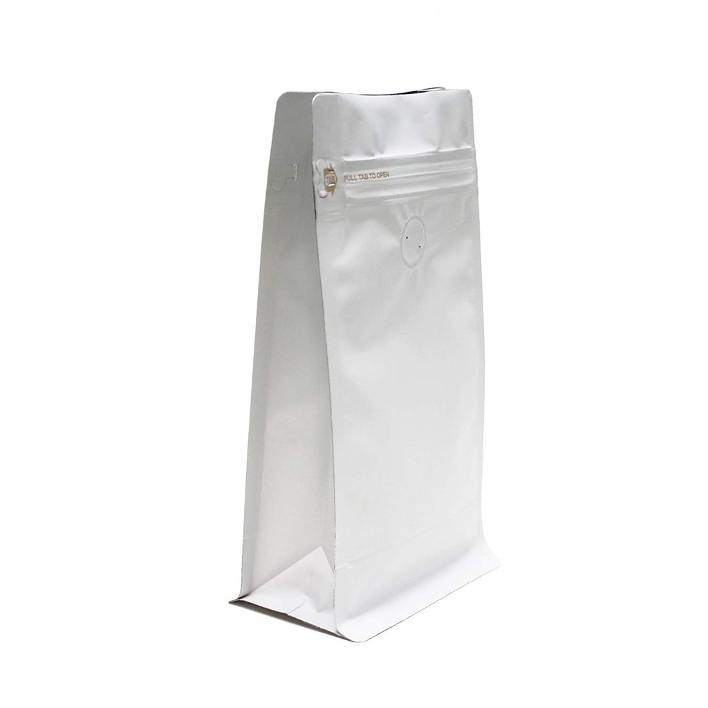 KEMASAN KOPI 125GR - STANDING POUCH FLAT BOTTOM ZIPPER AND VALVE