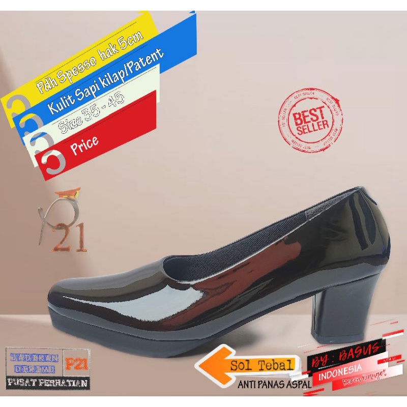 pdh spesso kilap/pdh p21/ pdh polwan /sepatu p21
