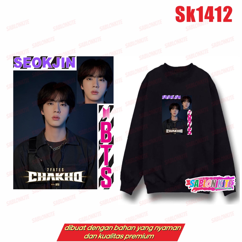 MURAH!!! SWEATER KPOP CHAKHO 2 SK1412 MEMBER JK RM SG V JIN JM JH