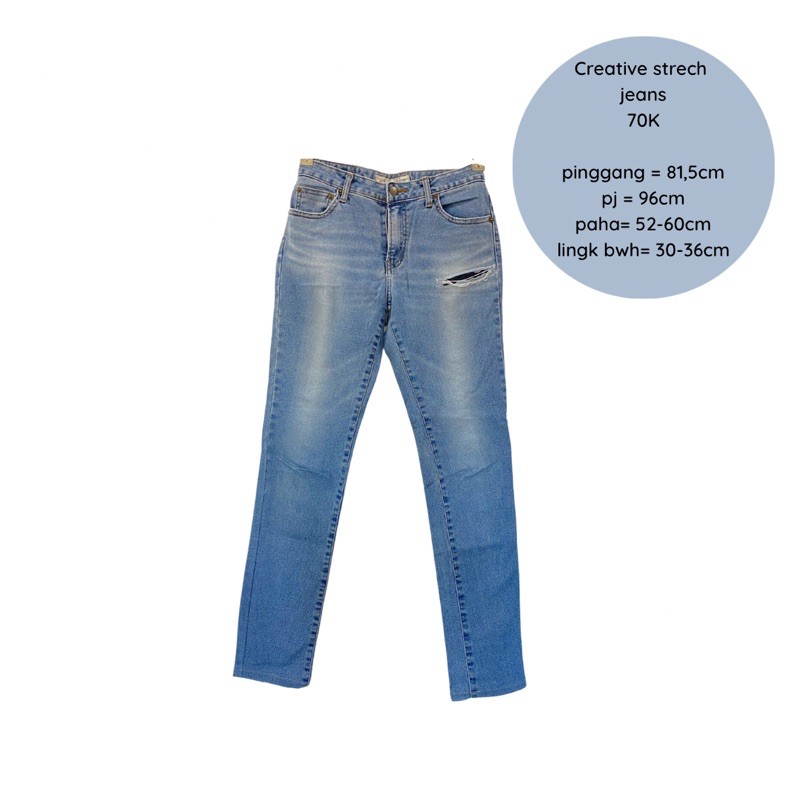 ripped jeans /celana jeans second /celana jeans wanita bekas / celana jeans