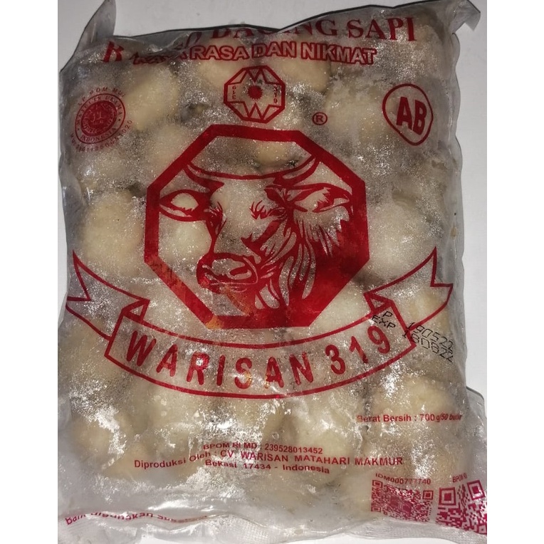 

BAKSO SAPI WARISAN AB BASO SAPI WARISAN 50 PCS