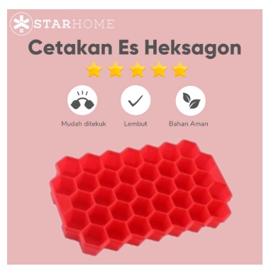 Cetakan Silikon Es Batu Sarang Lebah HoneyCombs Hexagon - Cetakan Ice Cream Agar-agar Jeli Kue Dekorasi