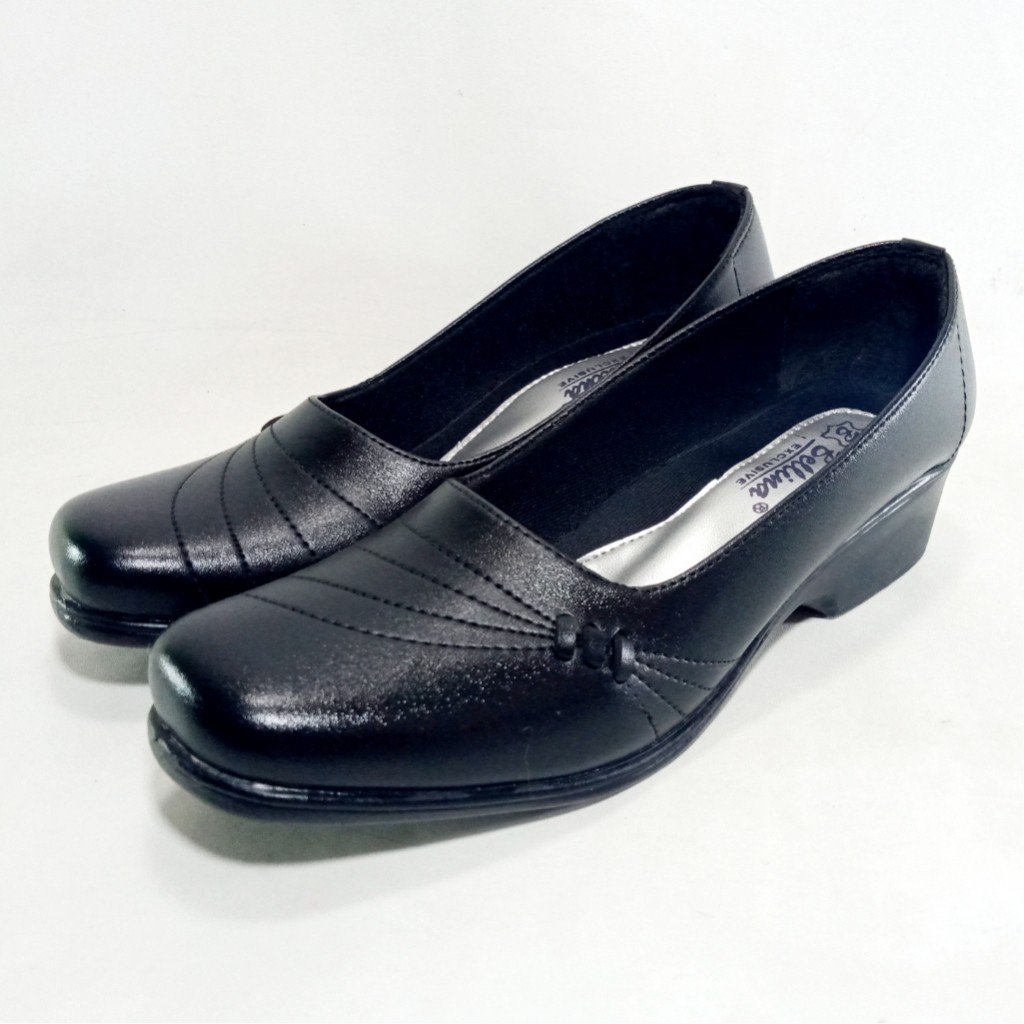 Belina B.02 Hitam Sepatu Pantofel Wanita Hak 3cm Size 37-40