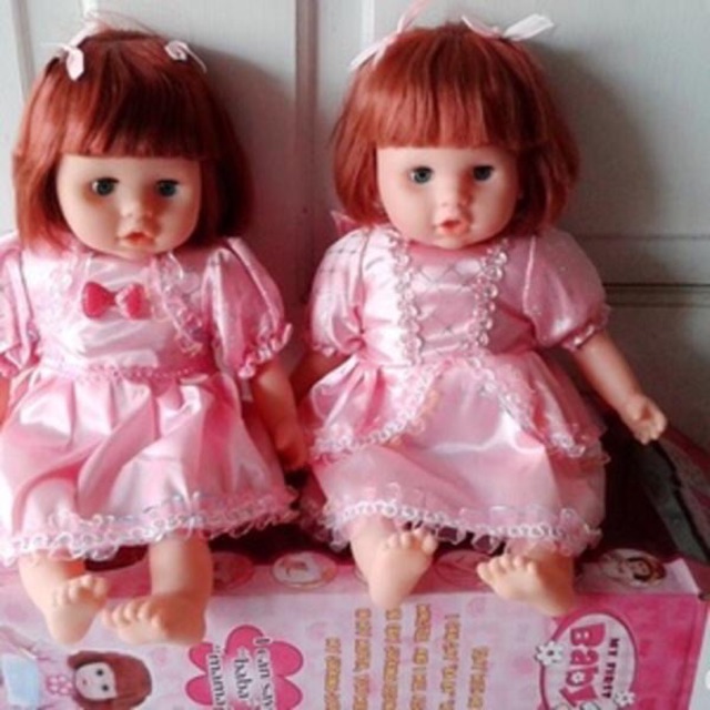 Mainan anak bayi perempuan cewek Boneka Bibi Bisa Bicara tertawa baby barbie doll speaking laughing