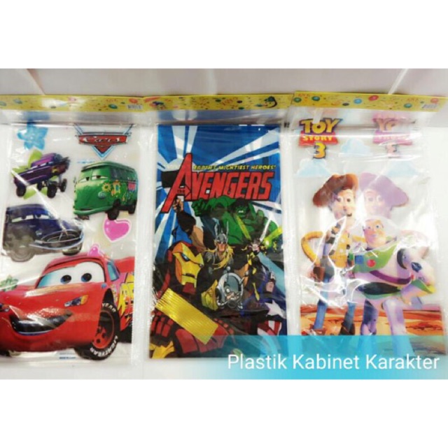 

Kantong plastik snack untuk bingkisan ulang tahun karakter / kantong plastik souvenir goodie bag
