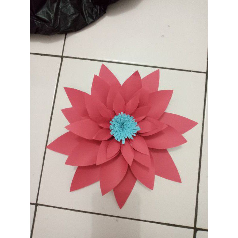 

paper flower bijian model amber /bunga kertas model amber