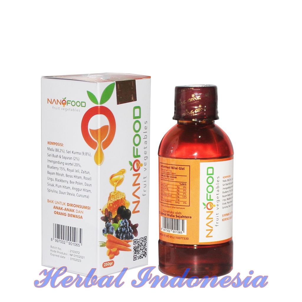 Madu NanoFood Fira 250gr | NANOFOOD Fruit Vegetables