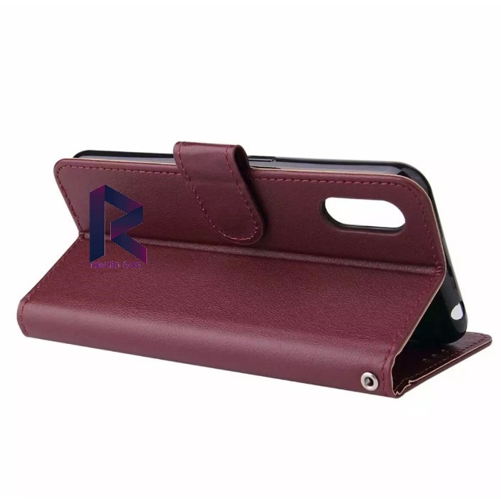 CASING VIVO Y1S FLIP WALLET LEATHER KULIT PREMIUM SARUNG BUKA TUTUP CASE DOMPET FLIP CASE VIVO Y1S