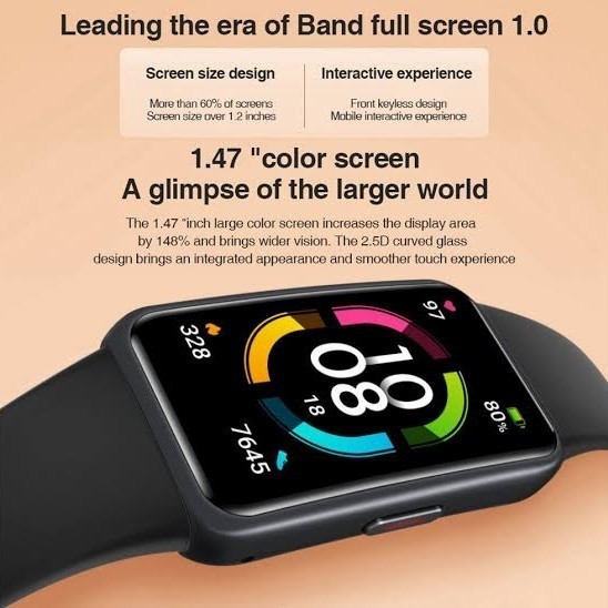 HONOR Band 6 Smart Band Amoled Display Garansi Resmi