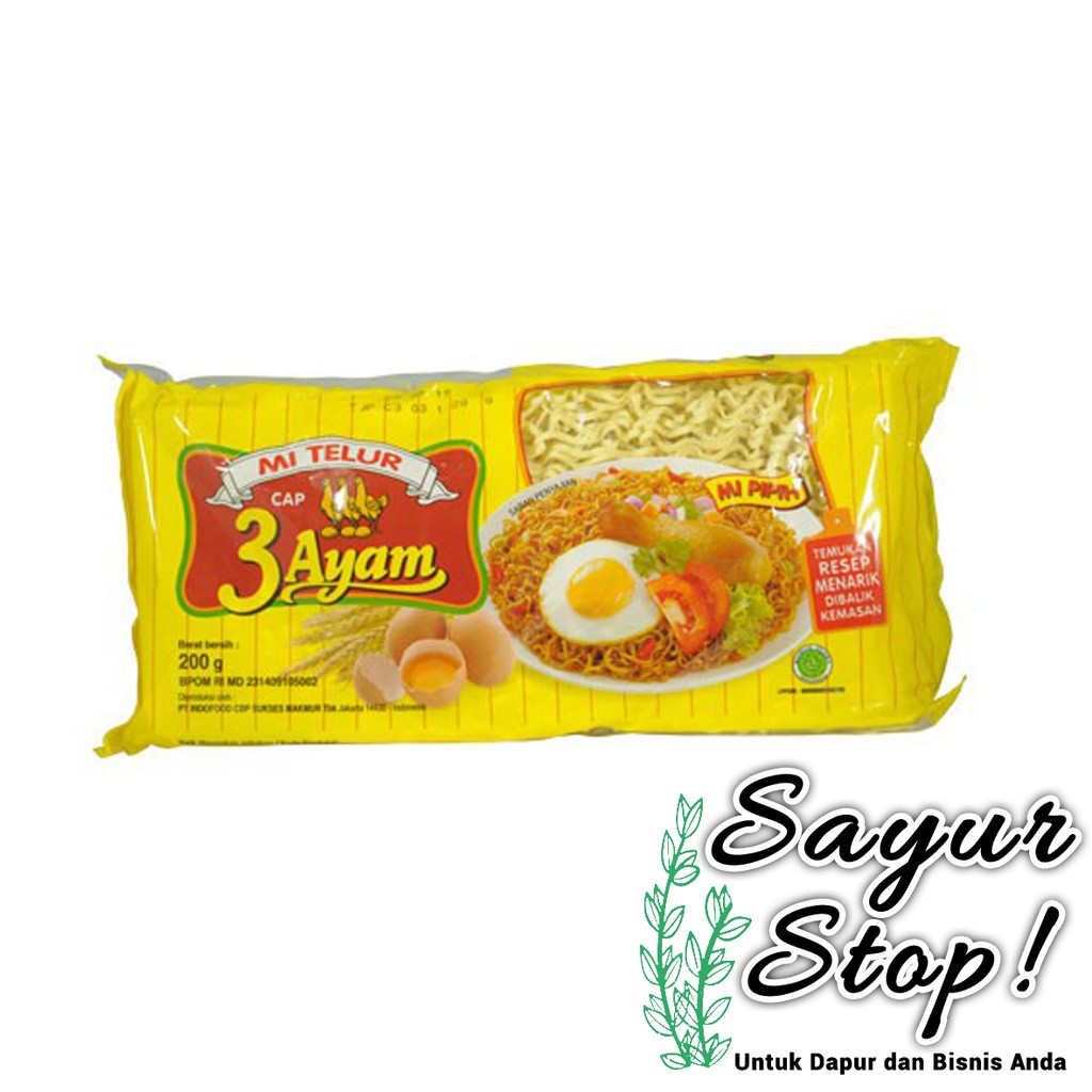 

Sayur Stop Mie Telur cap 3 Ayam